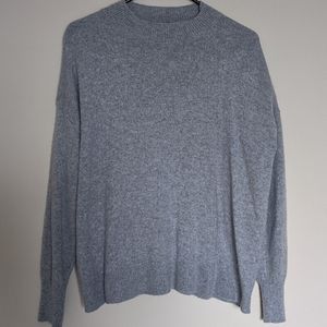 Gray mock neck sweater